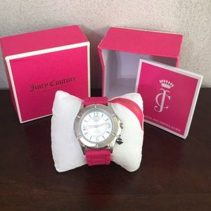 Women’s Hot Pink Rhinestone Juicy Couture Watch